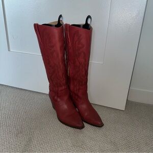 Crown Vintage Red Cowboy Boots